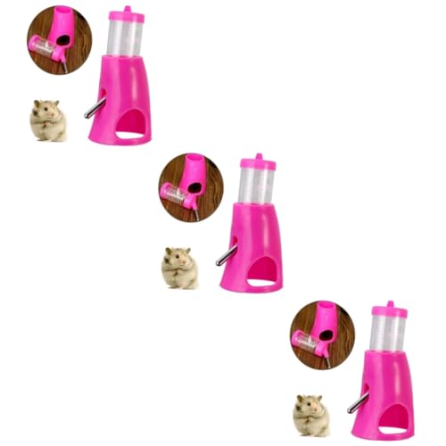 INOOMP 3stücke Kleintier Tränke Für Hamster Wasserflasche Mit Stabilem Kunststoffboden Einfach Zu Reinigen Sicherer Edelstahltrinkauslauf Für Zwerghamster Und Andere Kleintiere von INOOMP