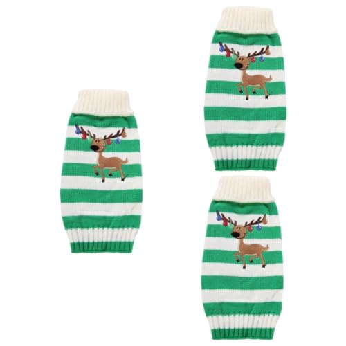 INOOMP 3 Stück Haustier Weihnachtskleidung Hundekleidung Hundepullover Welpenkleidung Haustierpullover INOOMP 3 Stück Haustier Weihnachtskleidung Hundekleidung Hundepullover Welpenkleidung Haustierpullover von INOOMP