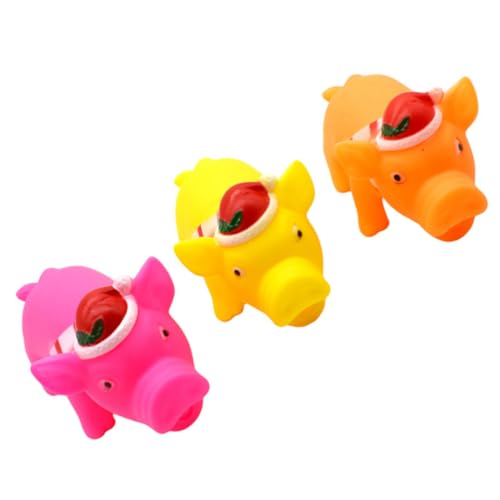 INOOMP 3stücke Kauspielzeug Für Hunde Lustige Und Langlebige Piggy-molarspielzeuge Aus Schadstofffreiem Für Haustiere Zum Kauen Und Spielen Farbe Zufällig von INOOMP