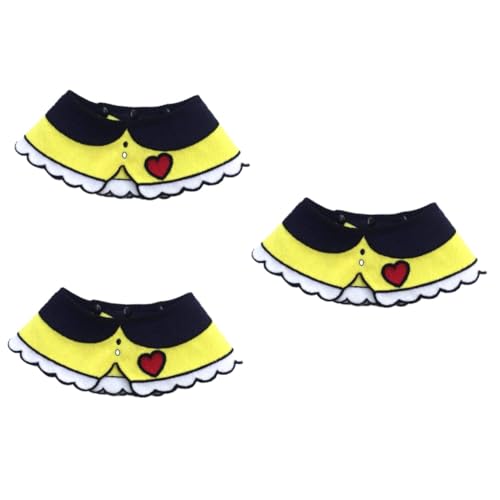 INOOMP 3stücke Pet Neckerchief Für Hunde Und Katzen Waschbares Halstuch Gelb s Verstellbares Haustier-Halstuch Zur Auffrischung des Looks Schutz Vor Schmutz Für Feiern Und Besondere INOOMP 3stücke Pet Neckerchief Für Hunde Und Katzen Waschbares Halstuch Gelb s Verstellbares Haustier-Halstuch Zur Auffrischung des Looks Schutz Vor Schmutz Für Feiern Und Besondere von INOOMP