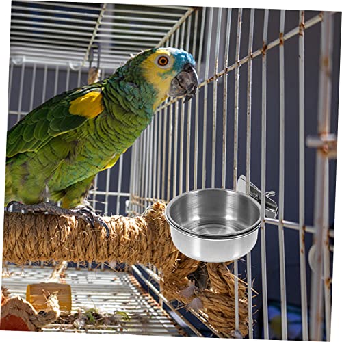 INOOMP 3 Stück Parrot Futterbecher mit Großer Kapazität Robust und Einfach im Käfig zu Befestigen Geeignet für Papageien Tauben und Nymphensittiche Langlebiger Vogel Futterspender von INOOMP