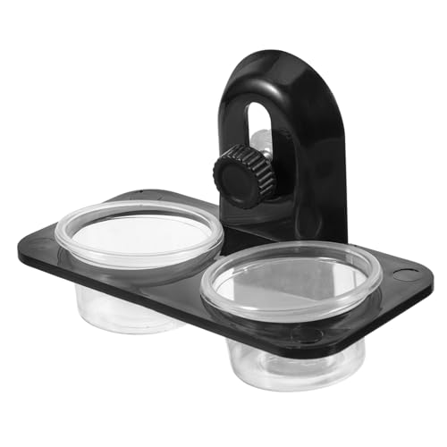 INOOMP 3stücke Reptil-Futter Und Wasserbehälter Mit Schraubverschluss Für Echsen Schildkröten Geckos Und Skorpione Robust Leicht Zu Reinigen Für Acrylbehälter Geeignet von INOOMP