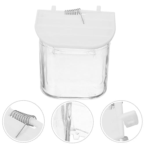 INOOMP 3 Stücke Vogelkäfig Lebensmittel Halter Anti Spill Und Splash Hängen Tasse Für Papagei Kleine Vögel Kunststoff Papagei Feeder Vogel Behandeln Halter von INOOMP