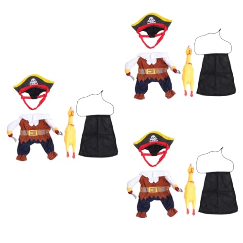 INOOMP 3-teiliges Set Schützt Die Haare Von Haustieren Piratenmantel Haustierkostüm Katzenkleidung L INOOMP 3-teiliges Set Schützt Die Haare Von Haustieren Piratenmantel Haustierkostüm Katzenkleidung L von INOOMP