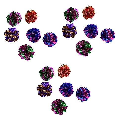INOOMP 30 STK Katzenspielzeugbälle interaktives Spielzeug Kitten Spielzeug Polyester-Spielball Spielzeug für Haustiere Spielzeuge Crinkle-Bälle für Katzen Ballspielzeug für Katzen Film INOOMP 30 STK Katzenspielzeugbälle interaktives Spielzeug Kitten Spielzeug Polyester-Spielball Spielzeug für Haustiere Spielzeuge Crinkle-Bälle für Katzen Ballspielzeug für Katzen Film von INOOMP