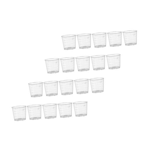 INOOMP 30-teiliges Messbecher-Set Zur Fütterung Von Reptilien Und Geckos 20 Ml Futterbecher-Set Für Reptilien Leicht Zu Tragen Und Leicht Für Eidechsen von INOOMP