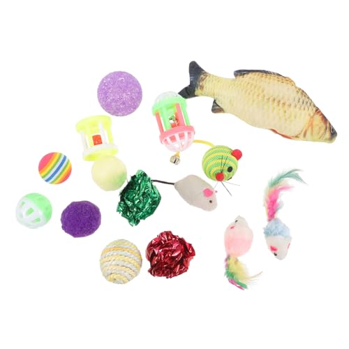 INOOMP 32stücke Teiliges Katzen-spielzeugset Mit Lustigen Attraktionen Bunte Interaktive Spielzeuge Für Katzen Und Kätzchen Täuschend Mäuse Und Spielzeug Für Unterhaltung INOOMP 32stücke Teiliges Katzen-spielzeugset Mit Lustigen Attraktionen Bunte Interaktive Spielzeuge Für Katzen Und Kätzchen Täuschend Mäuse Und Spielzeug Für Unterhaltung von INOOMP
