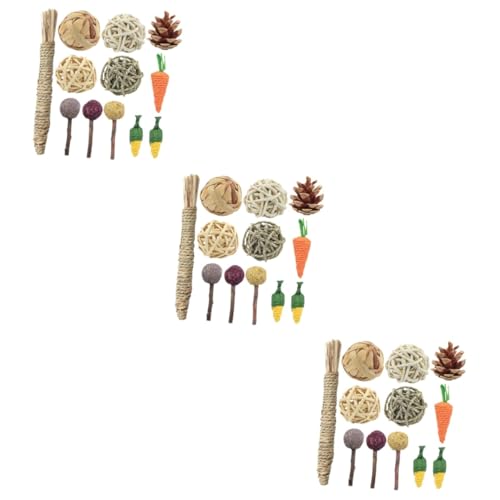 INOOMP 36 STK Kaninchen Kauspielzeug Kaninchenkauen Behandeln Hamster Zahnkugel Häschen-Chinchilla-Kugel Spielzeug Für Meerschweinchen Häschen Zeug Igel Spielzeug Haustier Käfig Hölzern INOOMP 36 STK Kaninchen Kauspielzeug Kaninchenkauen Behandeln Hamster Zahnkugel Häschen-Chinchilla-Kugel Spielzeug Für Meerschweinchen Häschen Zeug Igel Spielzeug Haustier Käfig Hölzern von INOOMP