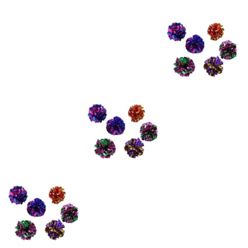 INOOMP 36 STK Katzenspielzeug für Haustiere Katzen Spielzeug cat Toys Interaktives Katzenspielzeug Spielzeug für Katzen Crinkle-Bälle für Katzen Katzenspielzeugbälle die Katze Rasselkugel INOOMP 36 STK Katzenspielzeug für Haustiere Katzen Spielzeug cat Toys Interaktives Katzenspielzeug Spielzeug für Katzen Crinkle-Bälle für Katzen Katzenspielzeugbälle die Katze Rasselkugel von INOOMP