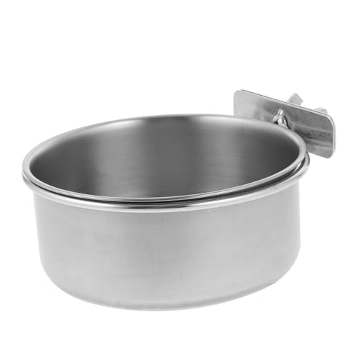 INOOMP 3stücke Edelstahl Futter Und Wassernapf Für Vögel Und Haustiere Hängende Rostfreie Schüssel Für Käfige Geeignet Für Papageien Kaninchen Und Hunde Einfach Zu Reinigen von INOOMP