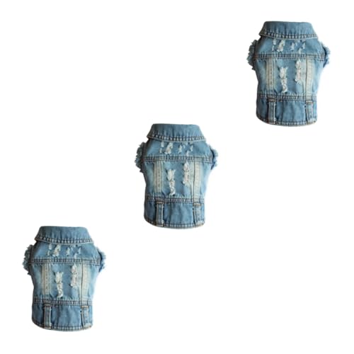 INOOMP 3St Denim-Hundewesten Sonnenschutz Modisch kleine Hunde hundejacke Hunde Jacke laufweste Tanktops Jeansweste Haustier Hund Jacke der Hund kleine Weste Hundekleidung Winterkleidung INOOMP 3St Denim-Hundewesten Sonnenschutz Modisch kleine Hunde hundejacke Hunde Jacke laufweste Tanktops Jeansweste Haustier Hund Jacke der Hund kleine Weste Hundekleidung Winterkleidung von INOOMP