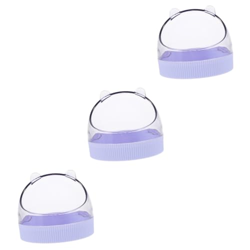 INOOMP 3stücke Hamster Futternapf Aus Acryl wasserdichte Futter Und Wasserschale Für Chinchillas Und Meerschweinchen Leicht Zu Reinigen Langlebig Und Sicher Für Kleine Haustiere von INOOMP