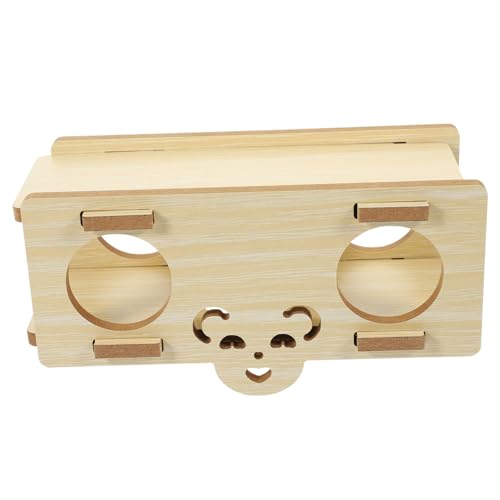 INOOMP 3St Hamsternest Hamster Spielzeug hamsterspielzeug Hamsterwippe Tiere Holzleiter klein Spielzeuge Spielset aus Holz Bequemer Haustiertunnel Haustier Spielzeug kauen Zubehör Graben von INOOMP