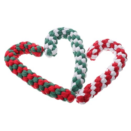 INOOMP 3stücke Baumwollseil Hundespielzeug Kauspielzeug Für Für Zahnpflege Und Spielspaß Mit Lebhaften Farben Für Teething Und Langeweile von INOOMP