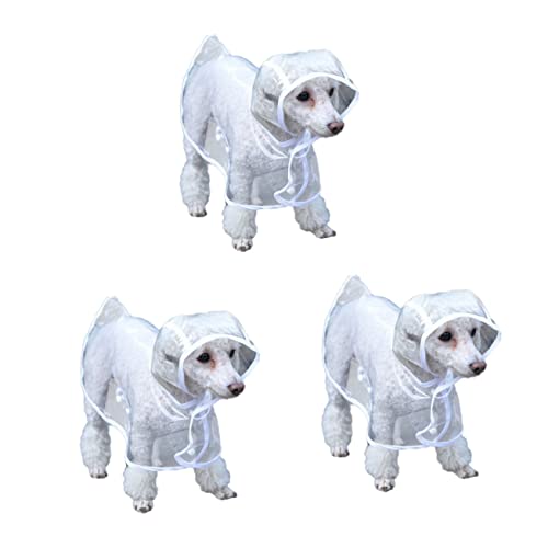 INOOMP 3St Haustier Hund Regenmantel Welpe durchsichtiger Regenponcho Hundebett Hunderegencape Hunde-Regencape wimperntusche Regenjacke Kleiner Hunderegenmantel Haustier Hund Poncho Weiß INOOMP 3St Haustier Hund Regenmantel Welpe durchsichtiger Regenponcho Hundebett Hunderegencape Hunde-Regencape wimperntusche Regenjacke Kleiner Hunderegenmantel Haustier Hund Poncho Weiß von INOOMP