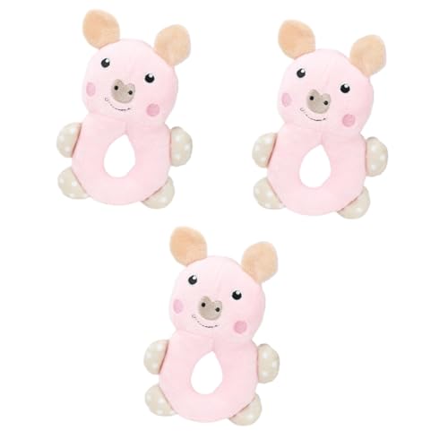 INOOMP 3stücke Plüsch Schwein Kauspielzeug Für Hunde Squeaky Spielzeug Zur Zahnpflege Und Unterhaltung Für Kleine Und Mittelgroße Haustiere Fördert Spielerisches Verhalten Und von INOOMP