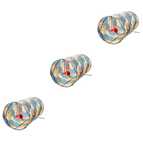 INOOMP 3St Haustier-Tunnel interaktives katzenspielzeug Interactive cat Toy cat Spielzeug Katze höhle katzentunnel deko die Katze Kätzchen Haustierzubehör Katze spielt schmücken Polyester von INOOMP