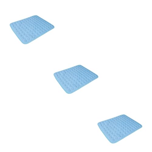 INOOMP 3stücke Kühlmatte Für Haustiere Selbstkühlendes Hundebett Für Sommer rutschfest Und Atmungsaktiv Für Hunde Und Katzen Mit Farbigem Rand von INOOMP