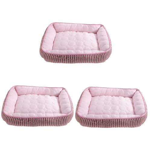 INOOMP 3St Haustier kühles Nest Hund hochbett Haustierzubehör Floor mat fußbodenmatte pet Bed katzenhöhle Kühlkissen für Hunde Bodenmatte für Haustiere Cooles gefühl Cooles Pad Stoff Rosa INOOMP 3St Haustier kühles Nest Hund hochbett Haustierzubehör Floor mat fußbodenmatte pet Bed katzenhöhle Kühlkissen für Hunde Bodenmatte für Haustiere Cooles gefühl Cooles Pad Stoff Rosa von INOOMP