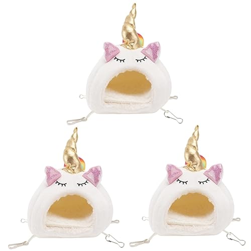 INOOMP 3St Haustier warmes Einhorn-Katzenbett Igel liefert ausgestopft Hamsterkäfig Nest Kätzchen Zubehör Spielzeug Mäuse warme Matte Hamsternest kleines Tierbett Haustierbett Weiß INOOMP 3St Haustier warmes Einhorn-Katzenbett Igel liefert ausgestopft Hamsterkäfig Nest Kätzchen Zubehör Spielzeug Mäuse warme Matte Hamsternest kleines Tierbett Haustierbett Weiß von INOOMP