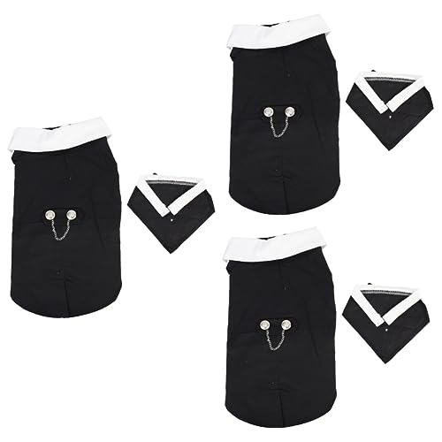 INOOMP 3stücke Hundetuxedo Anzug Für Hochzeiten Und Besondere Anlässe Eleganter Hundekleidung Komfortabler Und Hautfreundlicher Für Kleine Hunde Und Welpen Stilvolles Design Mit INOOMP 3stücke Hundetuxedo Anzug Für Hochzeiten Und Besondere Anlässe Eleganter Hundekleidung Komfortabler Und Hautfreundlicher Für Kleine Hunde Und Welpen Stilvolles Design Mit von INOOMP