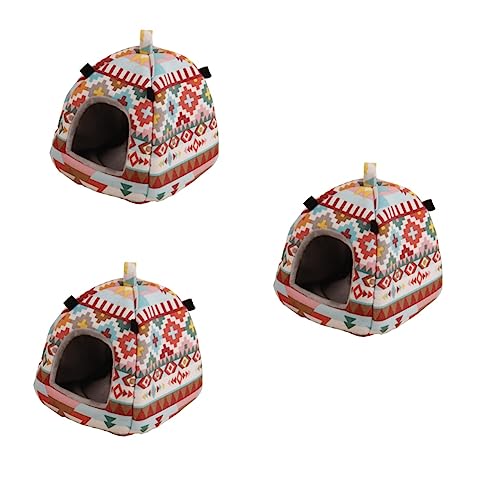 INOOMP 3St Haustierbett hamsterzubehör Hamster zubehör kleintierhaus tierzelt petbett Hasenversteck Hamsterkäfig Hamsterhausbett Hamsternest Vögel Baumwollnest Lieferungen warme Unterlage INOOMP 3St Haustierbett hamsterzubehör Hamster zubehör kleintierhaus tierzelt petbett Hasenversteck Hamsterkäfig Hamsterhausbett Hamsternest Vögel Baumwollnest Lieferungen warme Unterlage von INOOMP