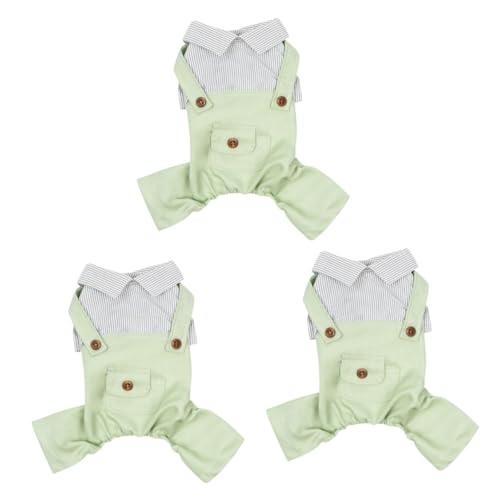 INOOMP 3St Hunde-Overalls Hundebekleidung hundekleidung hundekleider Dog Clothes kleine Hunde-Outfits Haustiermantel Pu Welpenkostü Katzenmantel der Hund vierbeinige Kleidung Polyester von INOOMP