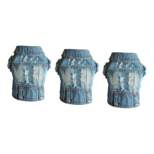 INOOMP 3St Hundekleidung Weste für Hunde Kleidung Weste Bekleidung Jeans Weste Jeansweste Winter Kleid Kleider Haustier Hund Jacke Haustierkleidung Winterkleidung Denim kleine Weste INOOMP 3St Hundekleidung Weste für Hunde Kleidung Weste Bekleidung Jeans Weste Jeansweste Winter Kleid Kleider Haustier Hund Jacke Haustierkleidung Winterkleidung Denim kleine Weste von INOOMP