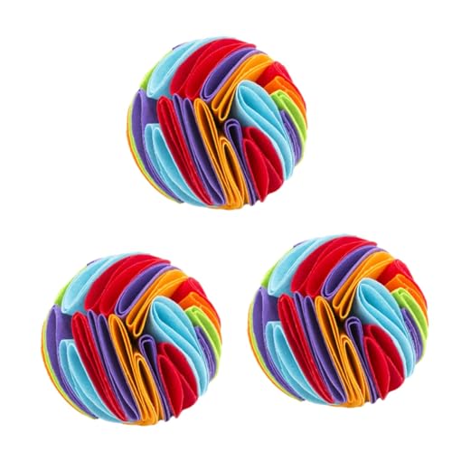 INOOMP 3St Hundeschnüffelball Dog chew Toy hundekauspielzeuge Futtermatte für Hunde Spielzeug zum Füttern von Haustieren Hundepuzzles für große Hunde Slow Feeder für Haustiere Filzstoff INOOMP 3St Hundeschnüffelball Dog chew Toy hundekauspielzeuge Futtermatte für Hunde Spielzeug zum Füttern von Haustieren Hundepuzzles für große Hunde Slow Feeder für Haustiere Filzstoff von INOOMP