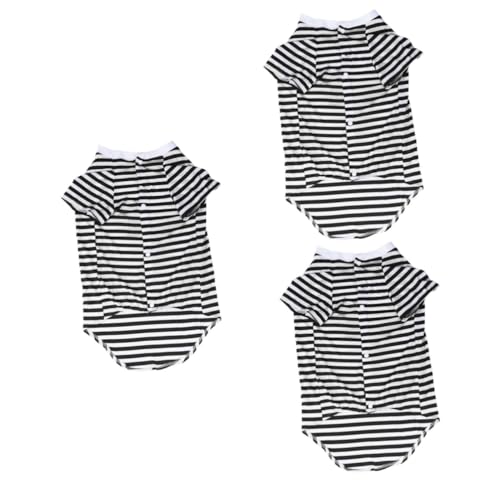 INOOMP 3St Hundeweste Hundekleidung hundepullover Hunde Pulli Dog Clothes Hundeshirts übergroßes Hundeshirt die Bekleidung Hemden Tanktops Hundet-Shirt Haustier Border Collie Großer Hund von INOOMP