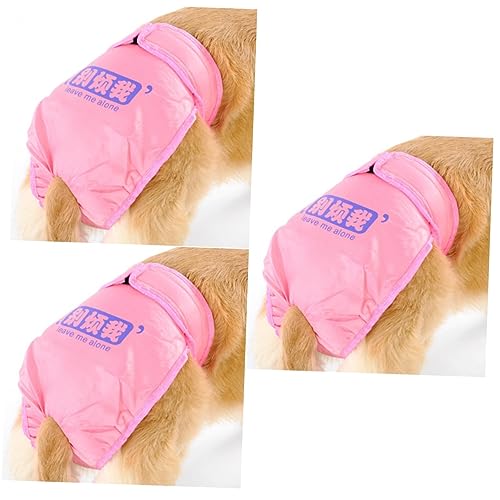 INOOMP 3St Hygieneunterwäsche für Hunde Windel für Rüden Welpe Bauchband hundewindel Hunde windel Unterhosen Pet körperliche Hose Windel Haustier Physiologische Hosen der Hund Rosa INOOMP 3St Hygieneunterwäsche für Hunde Windel für Rüden Welpe Bauchband hundewindel Hunde windel Unterhosen Pet körperliche Hose Windel Haustier Physiologische Hosen der Hund Rosa von INOOMP