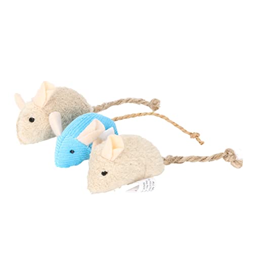INOOMP 3pcs Plüsch Mäuse Spielzeug Katze Interaktive Spielzeug Wind up Set Für Indoor Katzen INOOMP 3pcs Plüsch Mäuse Spielzeug Katze Interaktive Spielzeug Wind up Set Für Indoor Katzen von INOOMP