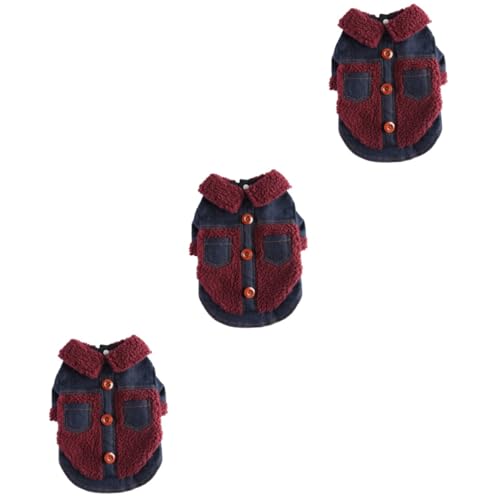 INOOMP 3St Kleidung für Haustiere Hund wintermantel Welpenpullover für kleine Hunde hundewintermantel hundemantel äntel Kleider Haustier-Outfit Welpenkleidung Mode Baumwollmantel Zubehör INOOMP 3St Kleidung für Haustiere Hund wintermantel Welpenpullover für kleine Hunde hundewintermantel hundemantel äntel Kleider Haustier-Outfit Welpenkleidung Mode Baumwollmantel Zubehör von INOOMP