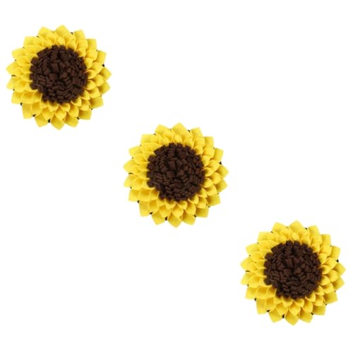 INOOMP 3St Pet Sniffing Pad pädagogische Haustiermatte Sonnenblumen-Puzzle schnüffelmatte für Hunde hundebeschäftigung Welpe Spielzeug Hund frisst langsam Pad Schnüffelmatte für Haustiere von INOOMP
