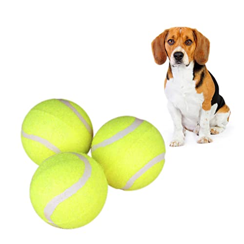 INOOMP Hundetennisbälle 3er-Pack Großes Haustierspielzeug Interaktives Hunde-actionspielzeug Für Apportiertraining Und Kauen INOOMP Hundetennisbälle 3er-Pack Großes Haustierspielzeug Interaktives Hunde-actionspielzeug Für Apportiertraining Und Kauen von INOOMP