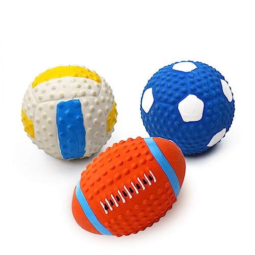 INOOMP 3St Spielzeug für Haustiere Pet-Ball-Spielzeug Quietschspielzeug für Hunde knete Spielzeug Spielzeuge Kauspielzeug für Hunde Spielzeugball für Haustiere klein Fußball INOOMP 3St Spielzeug für Haustiere Pet-Ball-Spielzeug Quietschspielzeug für Hunde knete Spielzeug Spielzeuge Kauspielzeug für Hunde Spielzeugball für Haustiere klein Fußball von INOOMP