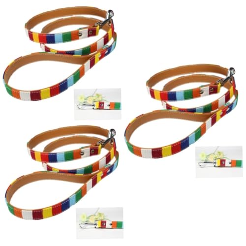 INOOMP 3St für Hunde Welpen Haustiere Hundetraining Bleileine Führseil leintuch Canvas Heimtiertraining führen für Haustiere Hündchen Leinen Haustierzubehör von INOOMP