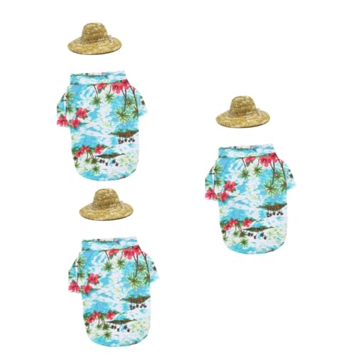 INOOMP 3-teiliges Hunde-Outfit-Set Hemd Und Mütze Bequeme Kleidung Für Hunde Und Katzen Größe L INOOMP 3-teiliges Hunde-Outfit-Set Hemd Und Mütze Bequeme Kleidung Für Hunde Und Katzen Größe L von INOOMP