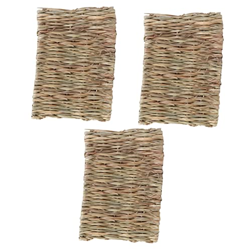 INOOMP 3st Hasenmatte Kleines Tier Hamstergrasmatte Schlafbetten Für Hamster Haustier Spielzeug Laufbetten Spielzeug Für Haustiere Kauspielzeug Hasenbettwäsche Strohbett Für Hamster INOOMP 3st Hasenmatte Kleines Tier Hamstergrasmatte Schlafbetten Für Hamster Haustier Spielzeug Laufbetten Spielzeug Für Haustiere Kauspielzeug Hasenbettwäsche Strohbett Für Hamster von INOOMP