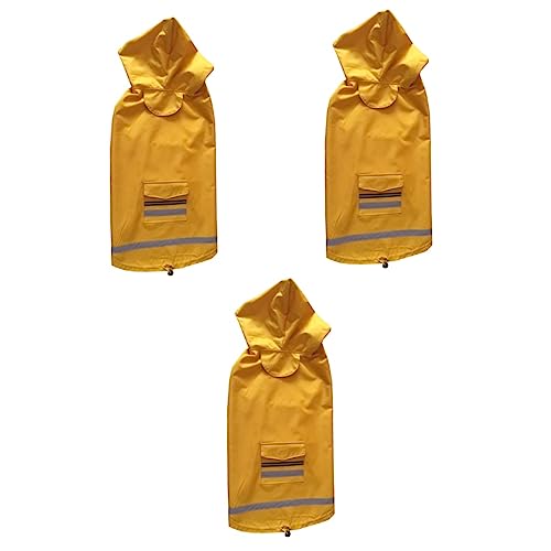 INOOMP 3st Haustier Regen Slicker Labrador Hund Regenmantel wasserdichte Hundejacke Regenmantel Für Hunde Golden Retriever Regenjacke Für Haustiere Labrador Retriever Doppelschicht von INOOMP