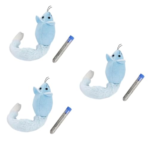 INOOMP 3stücke Pet Cat Toy Mit Katzenminze Lustige Plüschmaus Mit Langem Für Interaktives Spielen Und Kratzen Für Aktive Katzen Blau INOOMP 3stücke Pet Cat Toy Mit Katzenminze Lustige Plüschmaus Mit Langem Für Interaktives Spielen Und Kratzen Für Aktive Katzen Blau von INOOMP
