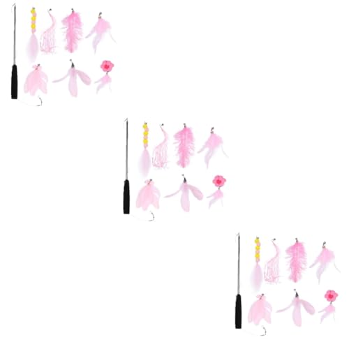 INOOMP 3st Katzen-Teaser Kätzchen Zauberstab Angelrute Für Kätzchen Katzenspielzeug Für Wohnungskatzen Interaktiver Catcher-Teaser Angelrute Für Katzen Katzenspielzeug Mit Plastik Rosa INOOMP 3st Katzen-Teaser Kätzchen Zauberstab Angelrute Für Kätzchen Katzenspielzeug Für Wohnungskatzen Interaktiver Catcher-Teaser Angelrute Für Katzen Katzenspielzeug Mit Plastik Rosa von INOOMP