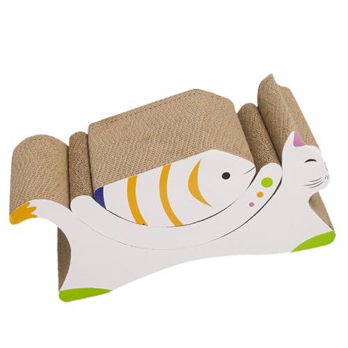 INOOMP 3stücke Katzen Kratzbrett Aus Wellpappe Kratzlounge Für Kätzchen Erwachsene Und Senioren Langlebig Und Platzsparend Schützt Möbel Und Teppiche von INOOMP