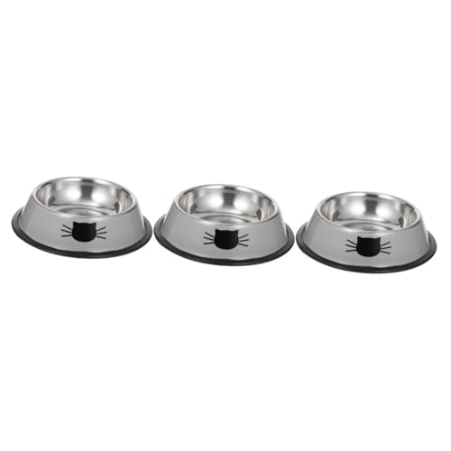 INOOMP 3st Katzennapf Aus Edelstahl Hundefutter Verdicken Sie Futterautomaten Welpennapf Hundenäpfe Aus Metall Lebensmittelbehälter Welpe Rostfreier Stahl Haustier Fressnapf INOOMP 3st Katzennapf Aus Edelstahl Hundefutter Verdicken Sie Futterautomaten Welpennapf Hundenäpfe Aus Metall Lebensmittelbehälter Welpe Rostfreier Stahl Haustier Fressnapf von INOOMP