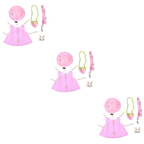 INOOMP 3st Kleidung Für Haustierkaninchen Heimtierbedarf Krippenzubehör Haustier-Kaninchen-Kleid Kleines Hundekleid Hasengeschirr Hasenkleidung Rucksack Rosa Baumwolle Kleine Tiere Mode INOOMP 3st Kleidung Für Haustierkaninchen Heimtierbedarf Krippenzubehör Haustier-Kaninchen-Kleid Kleines Hundekleid Hasengeschirr Hasenkleidung Rucksack Rosa Baumwolle Kleine Tiere Mode von INOOMP