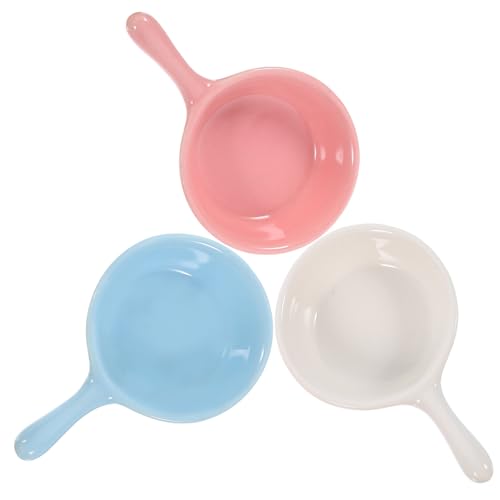 INOOMP 3-teiliges Keramik-futternapf-Set Für Haustiere Hamster Wassernapf Futter Für Kleintiere von INOOMP