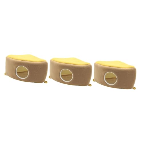 INOOMP 3 Stücke Meerschweinchen Warmes Nest Bequeme Haustier Hängematte Bett Kuchen Form Sicheres Material Für Haustier Ruheplatz von INOOMP