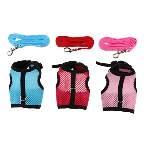 INOOMP Zwerghasenleine 3st Meerschweinchenleine Hasengeschirr Kaninchenweste Mit Leine Kostü -Outfits Hasen-mesh-brustgurt Geschirrleine Für Kaninchen -Tanktop Haustier-Outfits Hund Bausatz Netz INOOMP Zwerghasenleine 3st Meerschweinchenleine Hasengeschirr Kaninchenweste Mit Leine Kostü -Outfits Hasen-mesh-brustgurt Geschirrleine Für Kaninchen -Tanktop Haustier-Outfits Hund Bausatz Netz von INOOMP