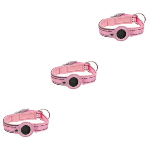INOOMP 3st Tracker-Fall Silikonhalsband Für Haustiere Sucherhülle Aus Silikon Anti-Verlust-etui Für Haustierhalsbänder Haustierhalsbandschnalle Hundeortungskoffer Nacken Nylon Rosa von INOOMP