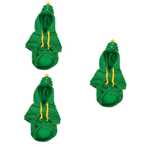 INOOMP 3stücke Hundekostüm Für Weihnachten Lustige Hundekleidung Für Feiertage Gemütlicher Pullover Für Kleine Hunde Und Welpen Atmungsaktives Material Für Fotos Und Festlichkeiten von INOOMP